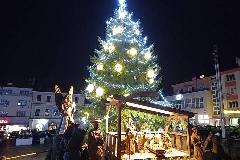 Vánoční strom v Klatovech.