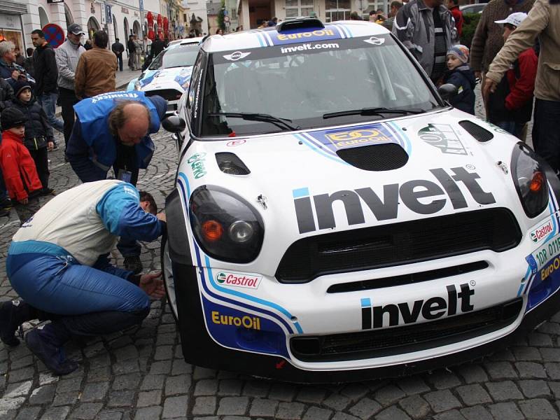 Start 49. Rallye Šumava Klatovy.