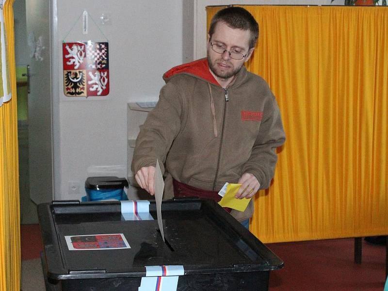 První den 2. kola prezidentských voleb na Klatovsku