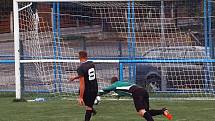 FK Okula Nýrsko (černí) vs. TJ Sušice (modří) 3:1.