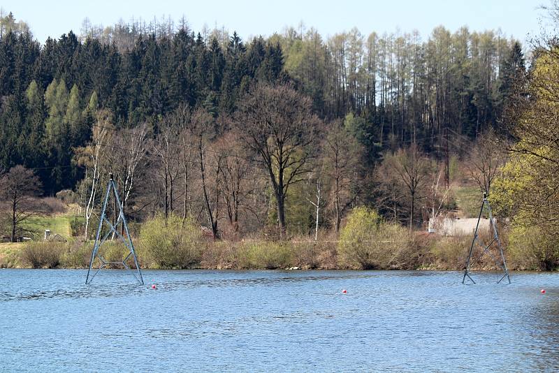 Wakepark v Hnačově.