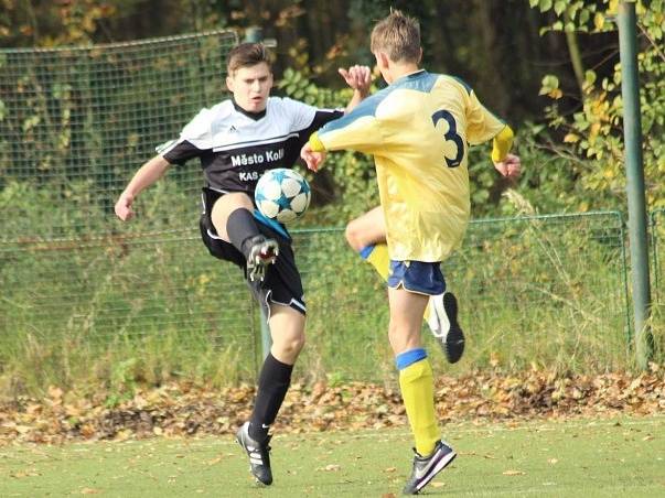 Z utkání divize mladšího dorostu FK Kolín - Benešov (4:0).