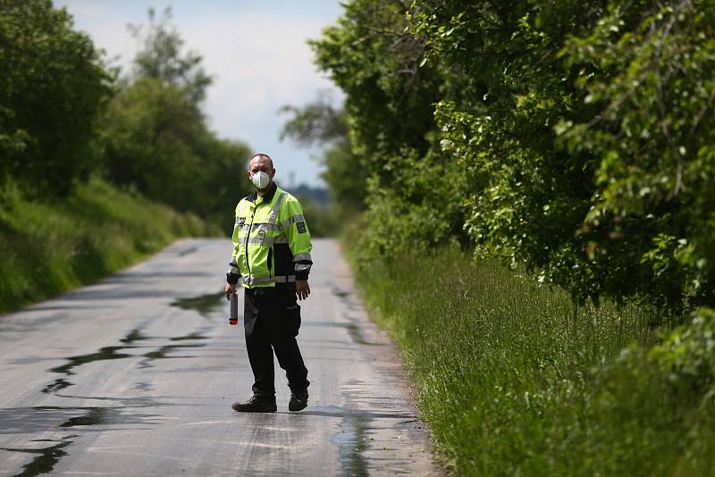 Smrtelná nehoda u Bylan na Kolínsku v sobotu 29. května 2021.