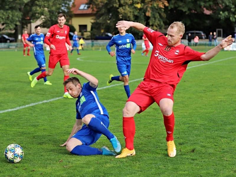 Z utkání KP Velim - Český Brod B (3:1).