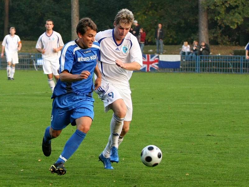 Z utkání Kolín - Nový Bydžov 1:1