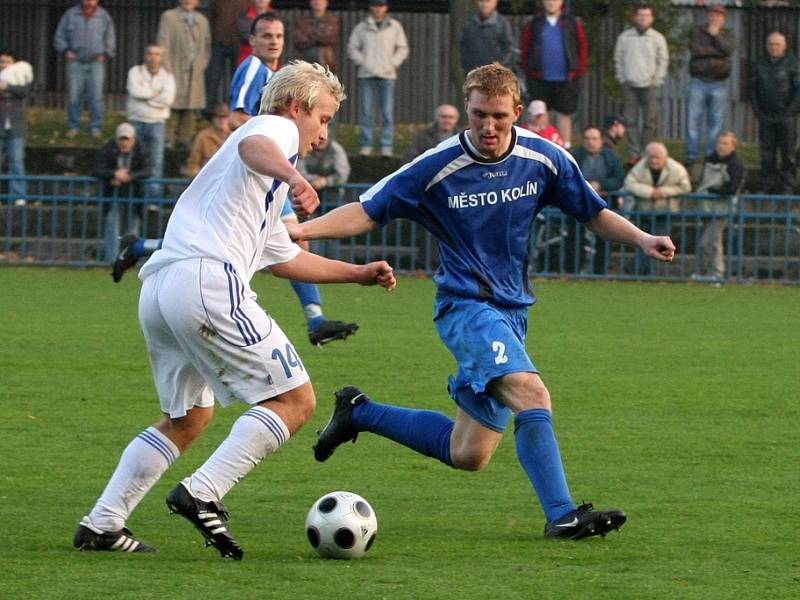 Z utkání Kolín - Nový Bydžov 1:1