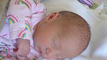 Eliška Volná se narodila 25. dubna 2022 v kolínské porodnici s váhou 2760 g. Do Toušic si ji odvezl bráška Kuba (8) a rodiče Věra a Marek.