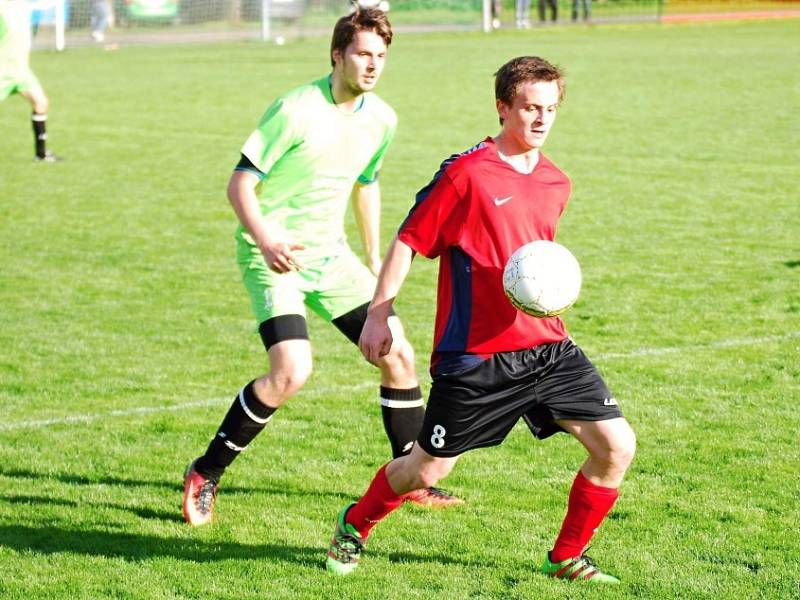 Z utkání Radim - Lysá nad Labem (1:5).