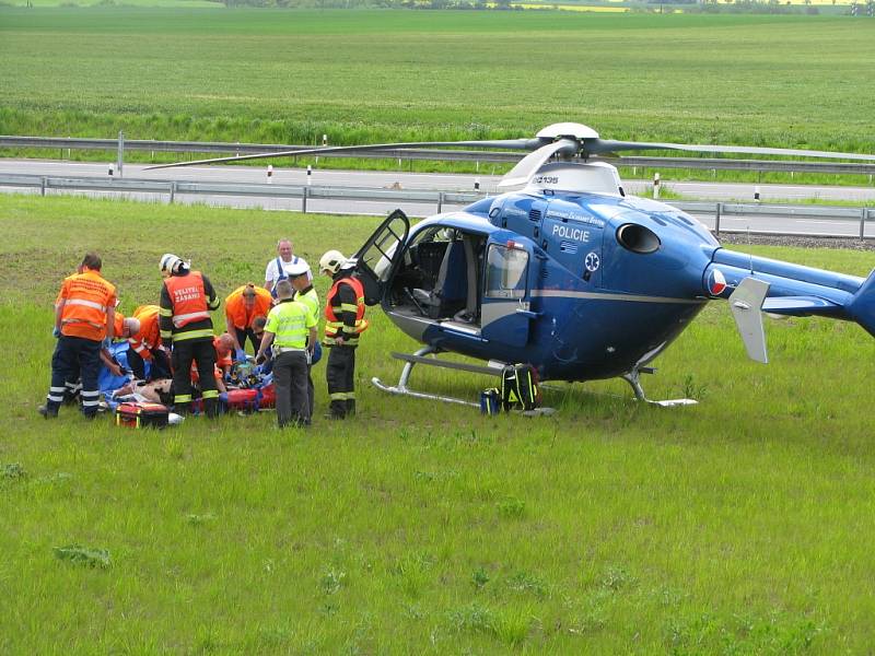 Dopravní nehoda motorkáře 17. května 2013