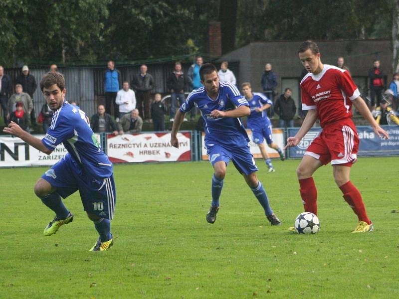 Z utkání Kolín - Převýšov (0:1).