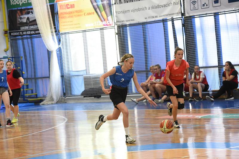 Třetí sportovní den základních škol v Kolíně patřil basketbalu.