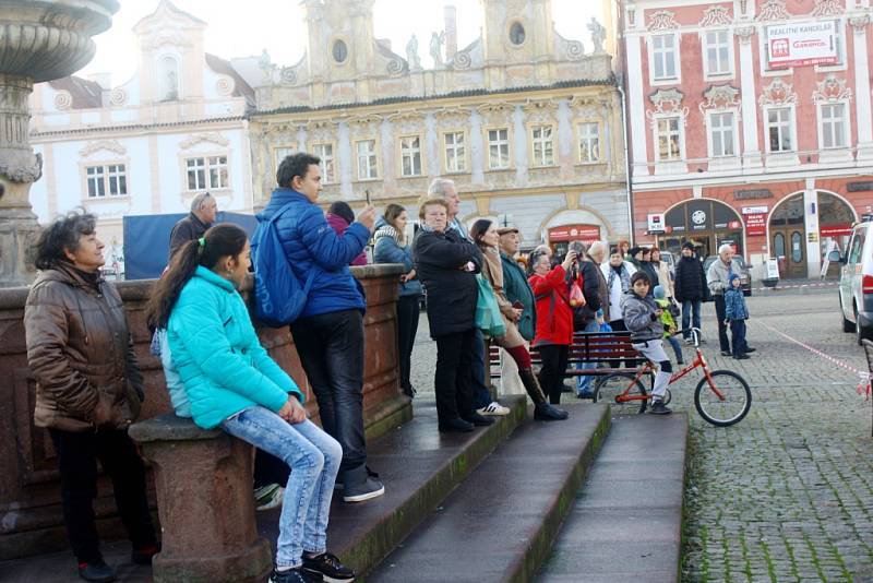 Vánoční strom na kolínském Karlově náměstí.