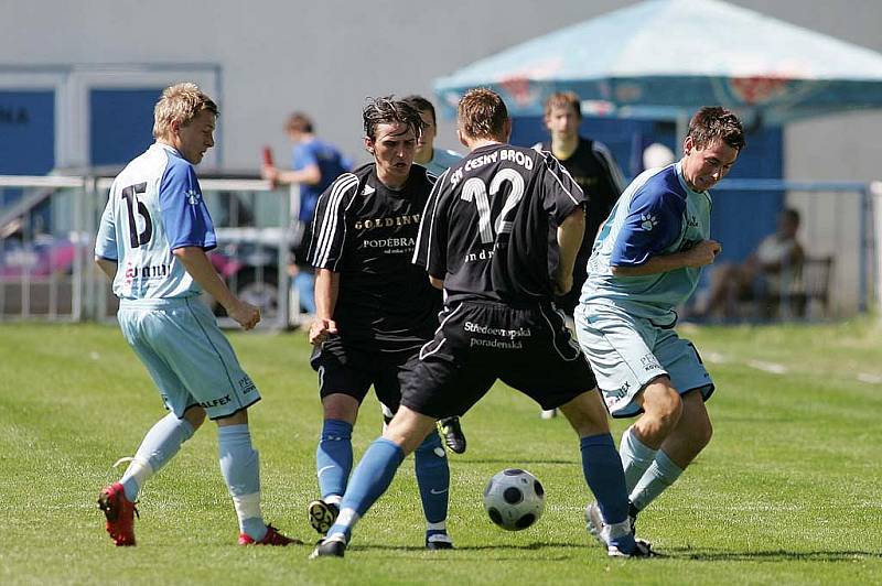 Z přípravného utkání Český Brod - Hlavice (0:3).