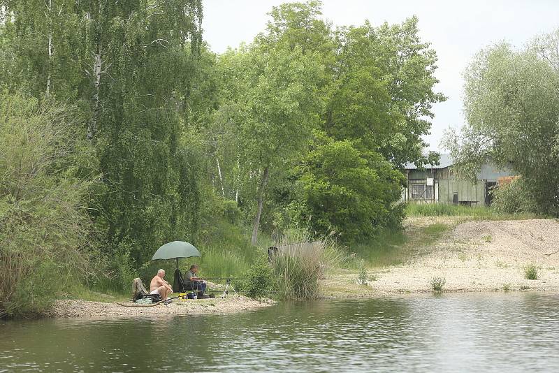 Písník Sandberk u Kolína.