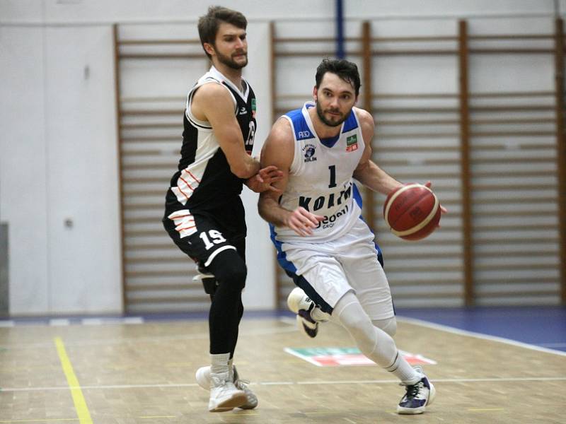 Z utkání 9. kola NBL BC Kolín - Hradec Králové (95:93).