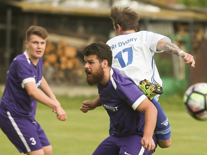 Z utkání Tři Dvory - Český Brod C (30:2).