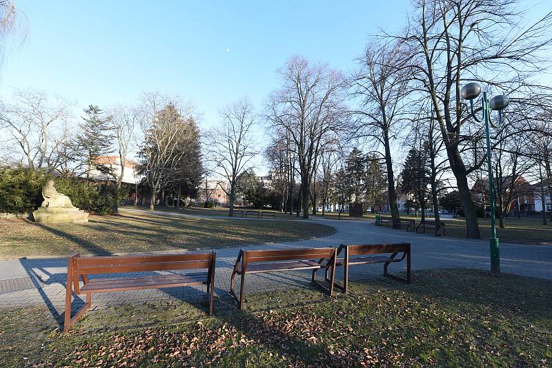 Komenského park v Kolíně