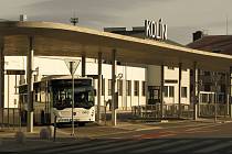 Autobusové nádraží v Kolíně.