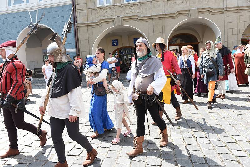 Z pozvánky na rekonstrukci historické bitvy 'Čas králů' na Karlově náměstí v Kolíně.