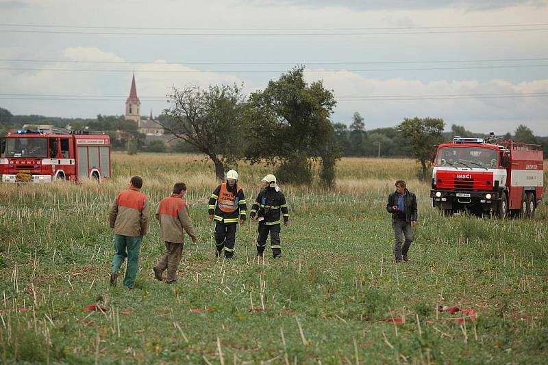 Únik plynu z vysokotlakého potrubí u Starého Kolína, 4. září 2009