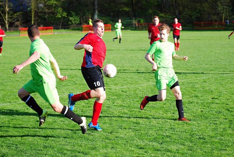 Z utkání Radim - Lysá nad Labem (1:5).