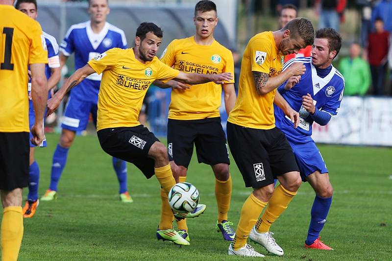 Z utkání FK Kolín - Sokolov (1:4).