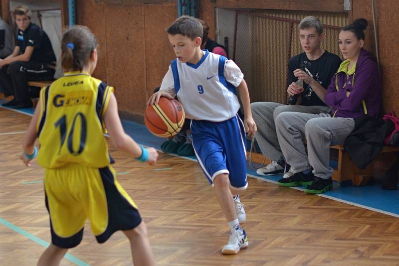 Mladí basketbalisté Kolína (U11) porazili dvakrát s přehledem Benešov B.