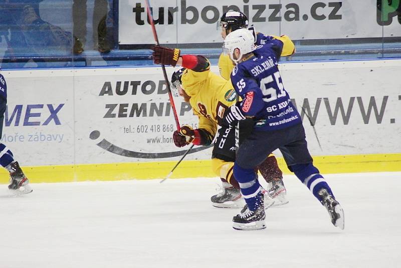 Z hokejového utkání Chance ligy Kolín - Jihlava (3:7)