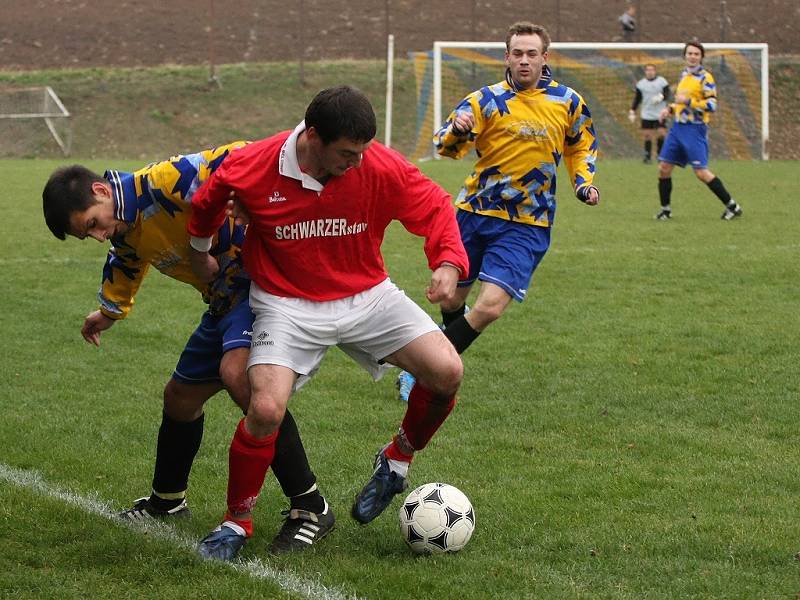 Z utkání Libodřice - Velim B (3:3).