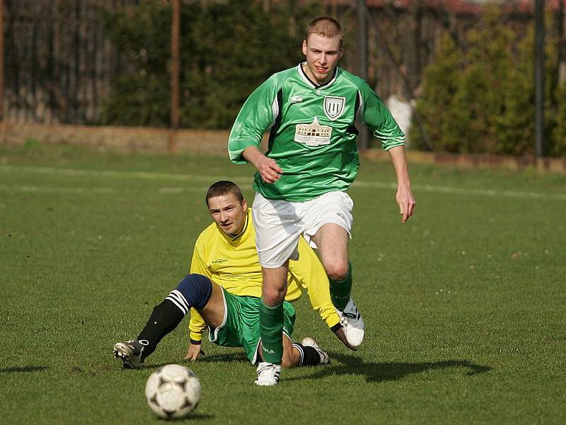 Z utkání Tři Dvory - Ratboř (2:2).