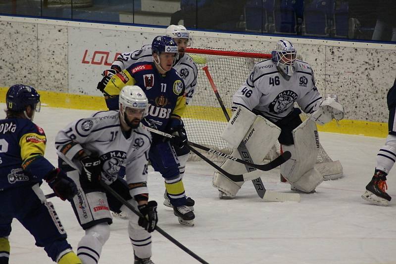 Z hokejového utkání Chance ligy: Kolín - Přerov