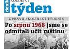 Titulní strana třicátého třetího čísla týdeníku Kolínský týden.