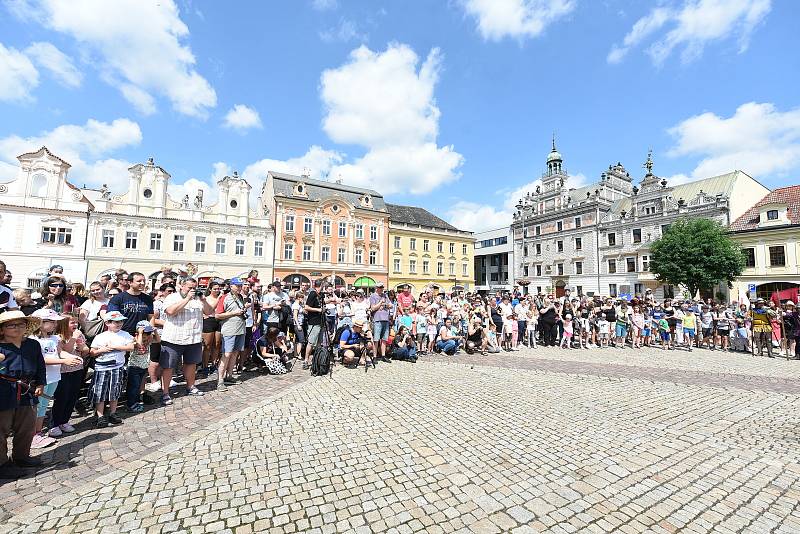 Z pozvánky na rekonstrukci historické bitvy 'Čas králů' na Karlově náměstí v Kolíně.