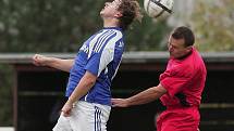 Z okresního derby fotbalové I.B třídy Tuchoraz - Velim B (0:1)