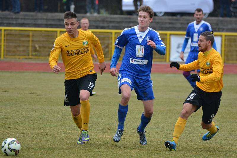 Z utkání Sokolov - FK Kolín (3:0).