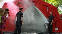 Před třemi lety obdrželi hasiči rovněž 400 tisíc na pořízení speciálního kouřového stanu.