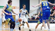 Z utkání nadstavby BC Kolín - Ústí nad Labem (78:81).