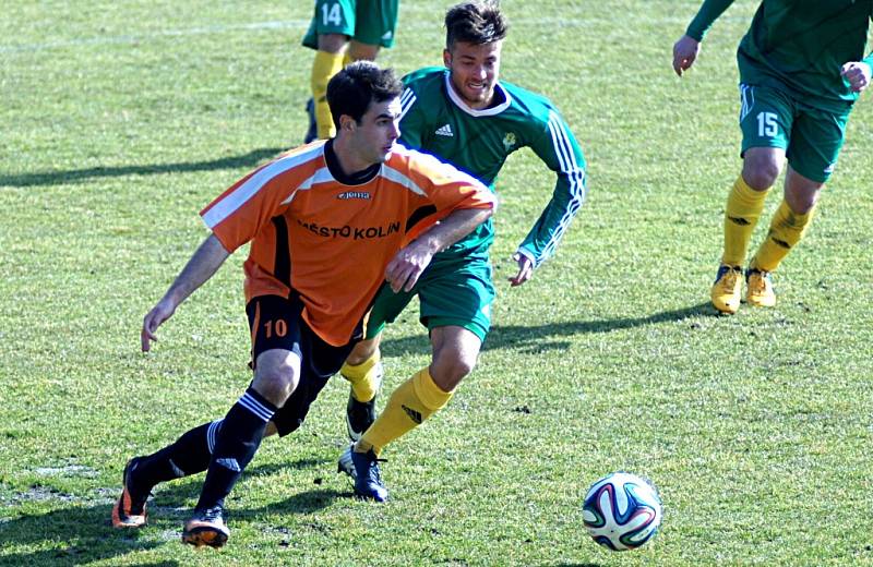 Z utkání Karlovy Vary - FK Kolín (1:4).