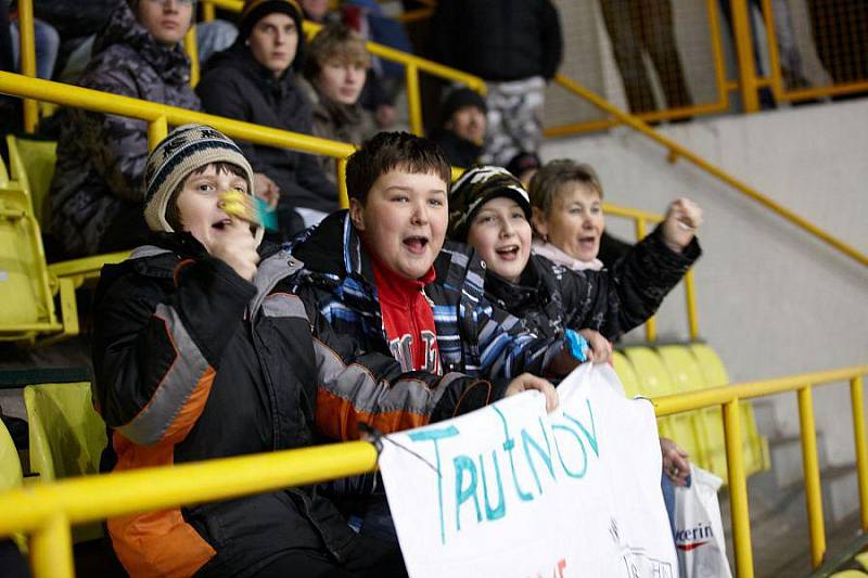 Z utkání čtvrtfinále play off Trutnov - Kolín (5:0).