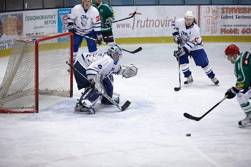 Z utkání čtvrtfinále play off Trutnov - Kolín (5:0).