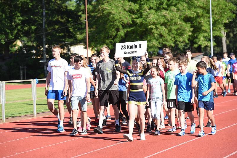 Ze zahájení Kolínských sportovních dnů základních škol 2019.