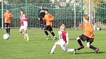 Z utkání mladších žáků Slavia Praha B - FK Kolín (6:1).