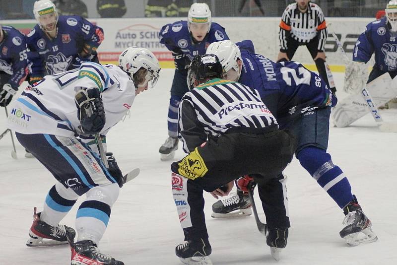 Z hokejového utkání Chance ligy Kolín - Vrchlabí (5:4)