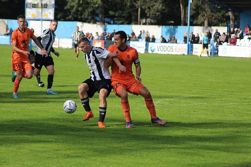 Z fotbalového utkání ČFL skupiny B Kolín - Mladá Boleslav B