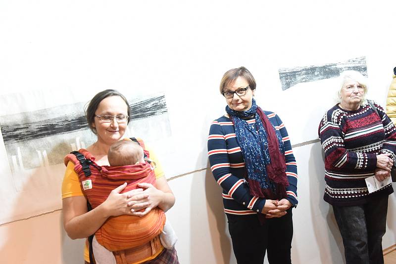 Druhou kolínskou výstavu v novém roce otevřela ve středu vernisáž v Galerii V Zahradě Základní umělecké školy Františka Kmocha. Pod názvem Za obzorem tam své grafiky vystavuje letos čtyřicetiletá Eva Vápenková.