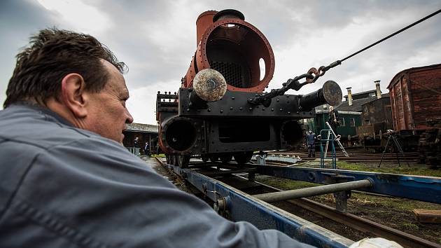 Třetí nejstarší dochovaná parní lokomotiva v Česku Conrad Vorlauf.