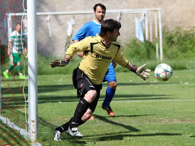 Z utkání Bečváry - Nučice (3:1).