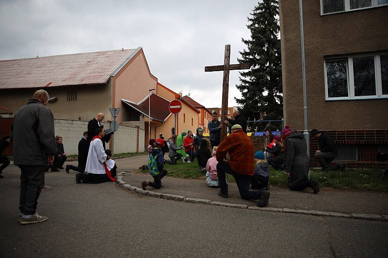 Velkopáteční obřady v Českém Brodě.