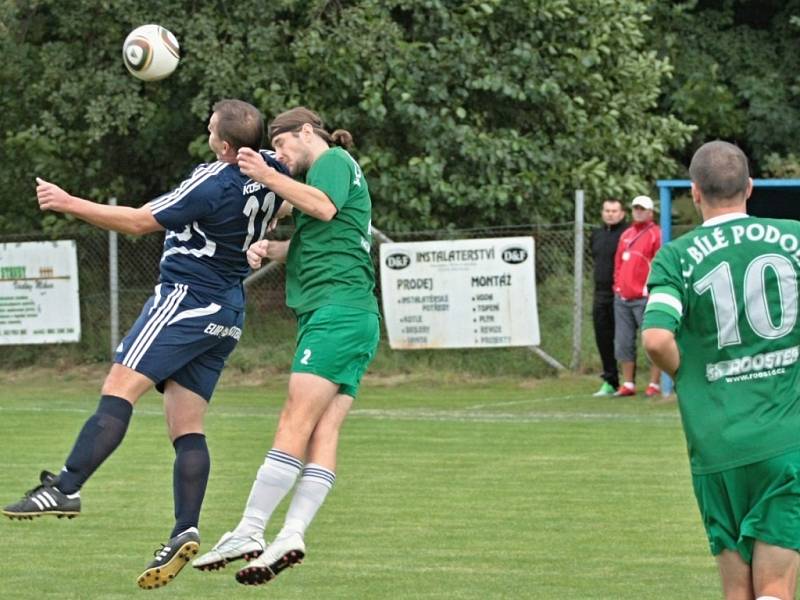 Z utkání Kouřim - Bílé Podolí (1:3).