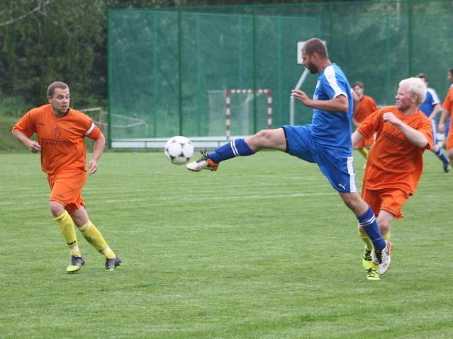 Z utkání Libodřice - Plaňany (0:0, PK 2:4).